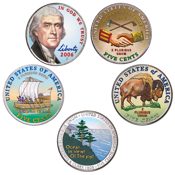 2004-2006 Colorized Westward Journey Nickel Set