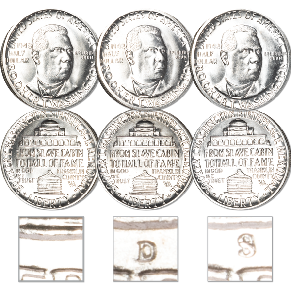 1948 PDS Booker T. Washington Silver Half Dollar Set | Littleton