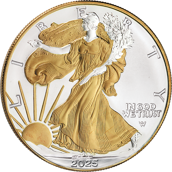 2025 Electroplated American Silver Eagle with Box