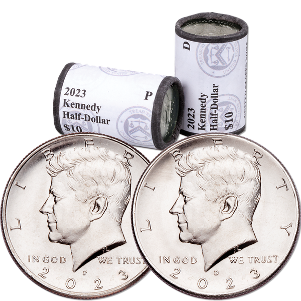 2023 P&D Kennedy Half Dollar Rolls