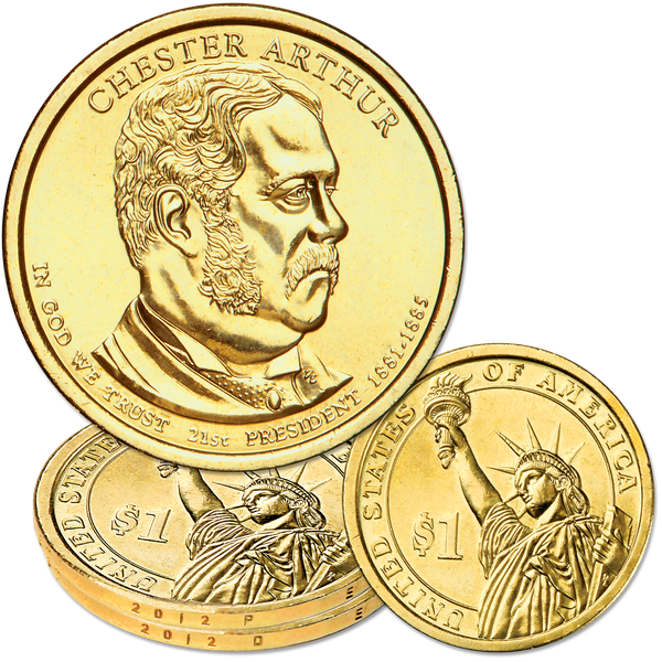 one dollar coin png