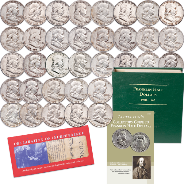 1948-1963 Franklin Silver Half Dollar Set