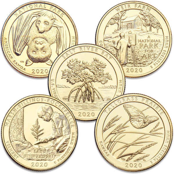 2020 Gold-Plated National Park Quarter Year Set