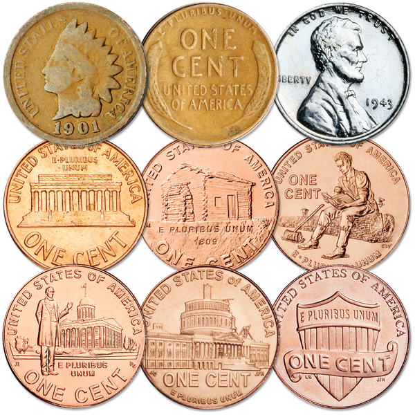 1860-2010 150 Years of Penny Designs