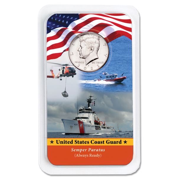 2022 Kennedy Half Dollar in U.S. Coast Guard Showpak