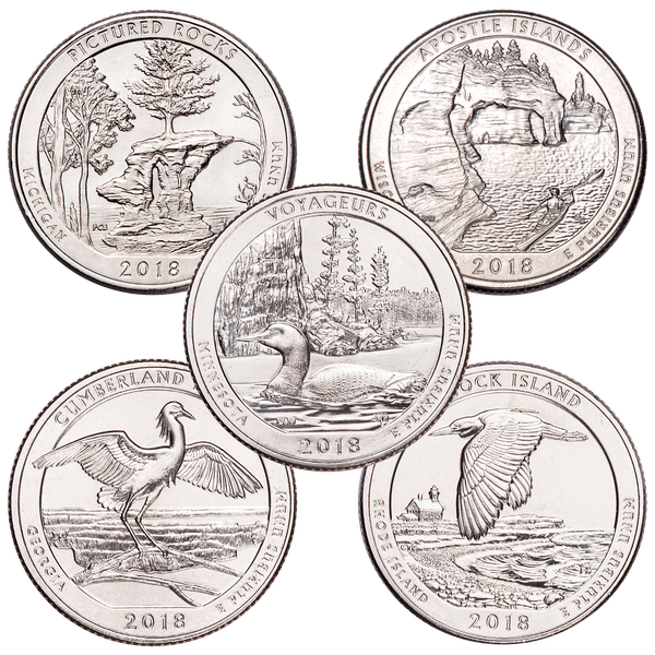 2018-S Unc. National Park Quarter Year Set