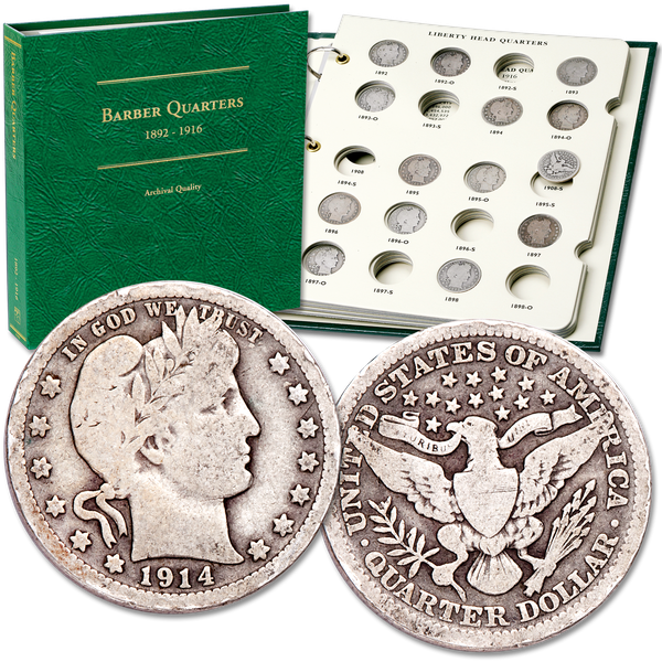 1892-1916 Year Set of Barber Quarters