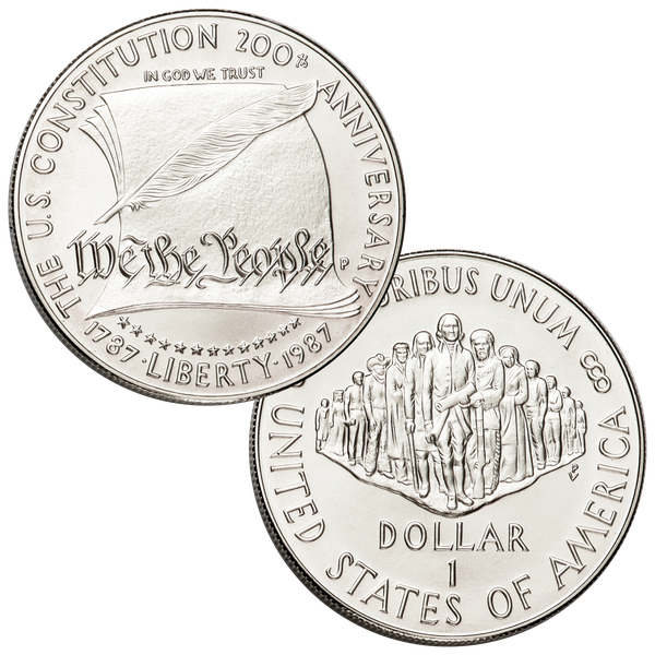 1987-S U.S. Constitution Commemorative Dollar | Littleton Coin Company