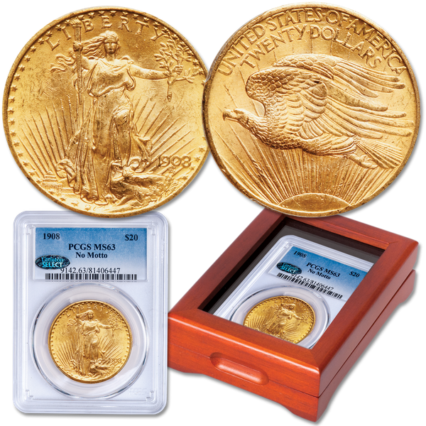 1908-1932 Saint-Gaudens $20 Gold Double Eagle