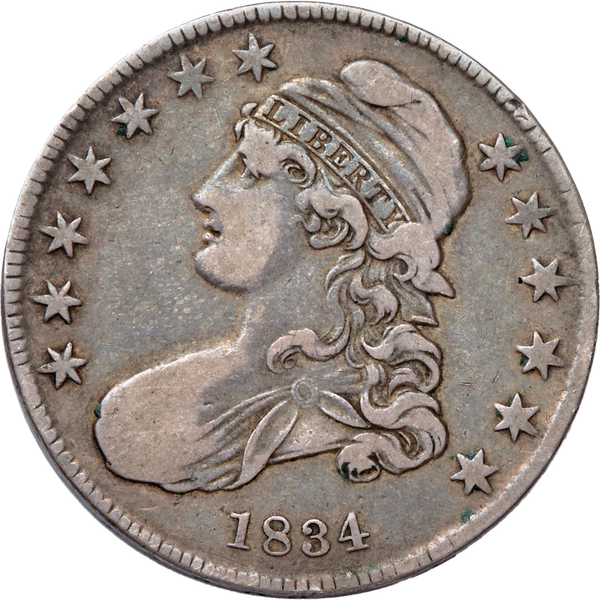 1823-1836 Capped Bust Half Dollar in Display Case