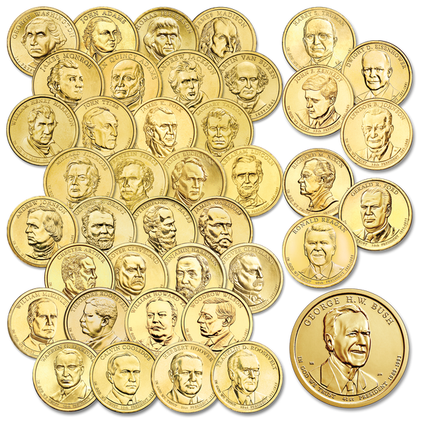2007-2020 Presidential Dollar Set with Folder