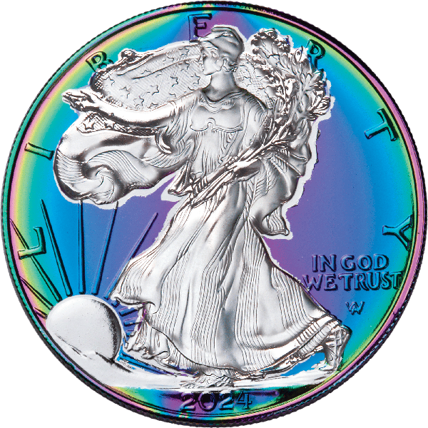 2024 Rainbow Colorized American Silver Eagle | Littleton Coin Company