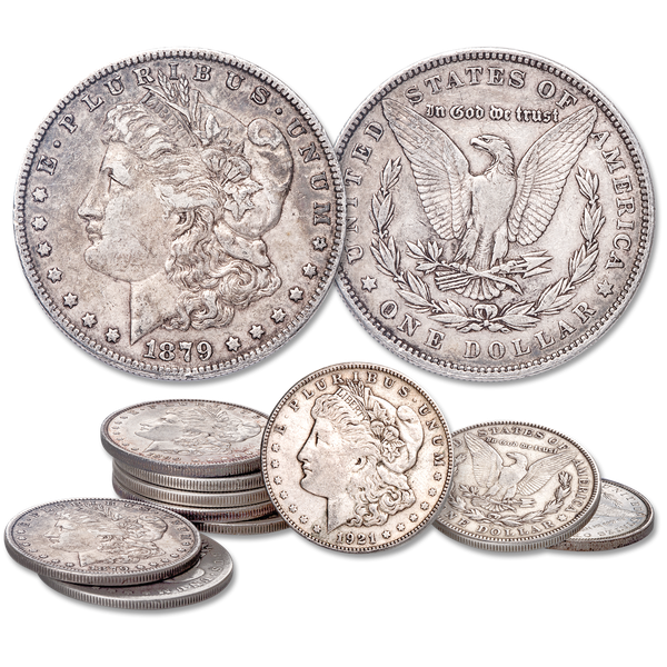 1878-1921 “Half Roll” of Morgan Silver Dollars