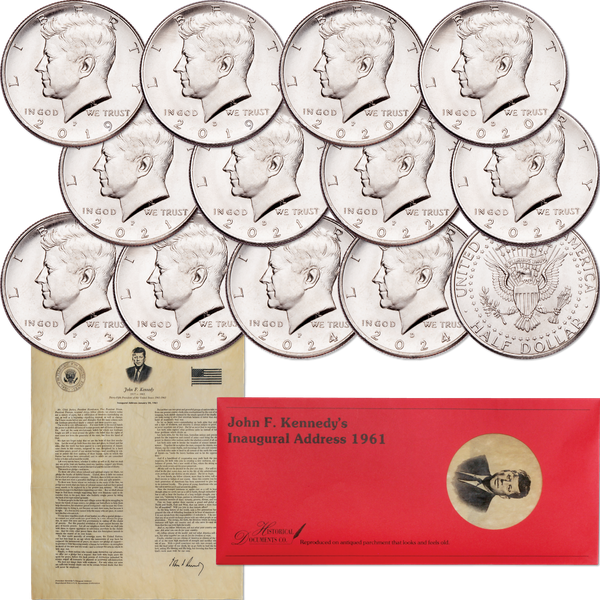2019-2024 P & D Kennedy Half Dollars Set | Littleton Coin