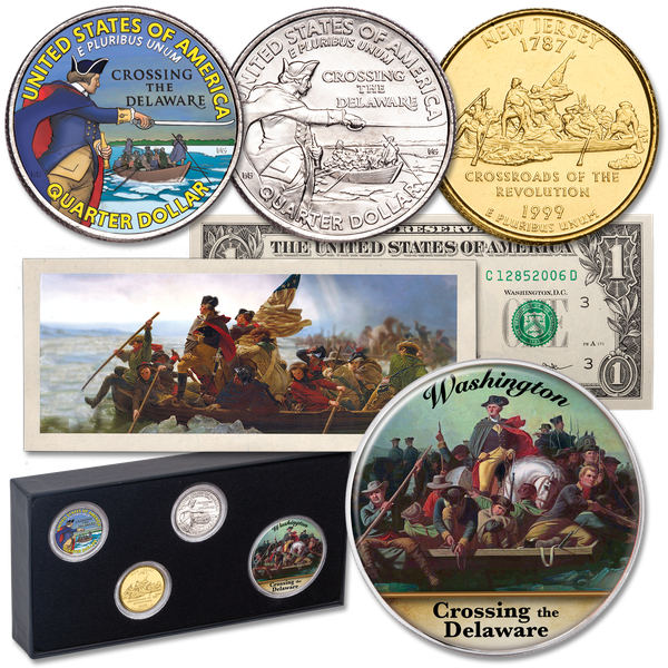 Ultimate Washington Crossing the Delaware Coin and Note Set