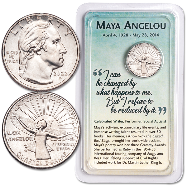 2022 Maya Angelou U.S. Women Quarter in Showpak