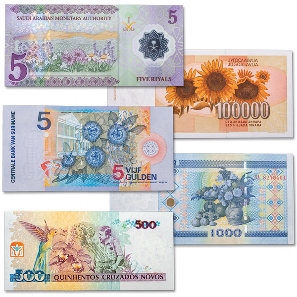 A World of Flowers Note Set