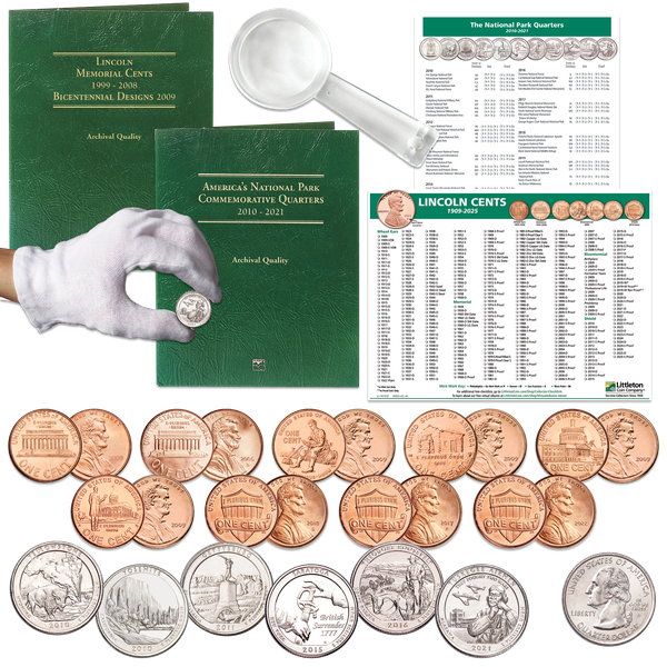 Coin Collecting Starter Kit with Folders