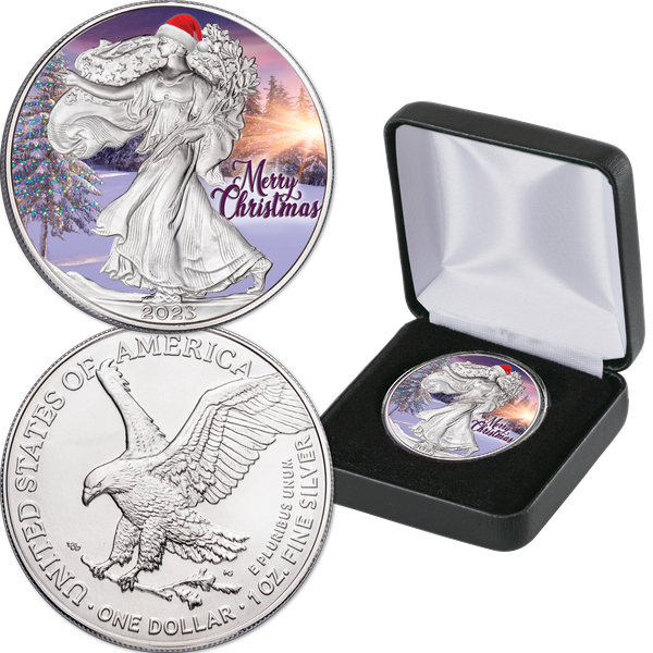 2023 Merry Christmas American Silver Eagle