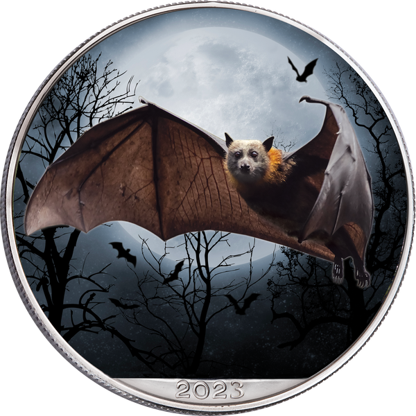 2023 Colorized Nocturnal Giant Fruit Bat American Silver Eagle