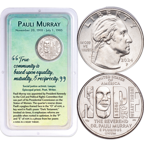 2024 Rev. Dr. Pauli Murray U.S. Women Quarter in Showpak