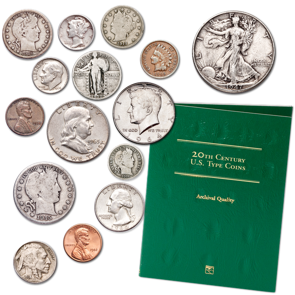 20th Century Last-Year-of-Issue Coin Set with folder