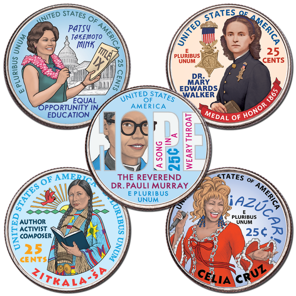 2024 Colorized U.S. Women Quarter Set