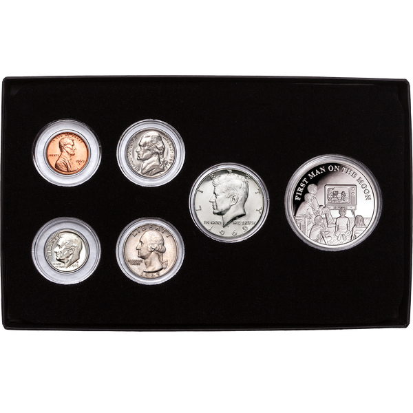 1969 Year Set with 2024 Liberia First Man on the Moon Greatest Generation Dollar