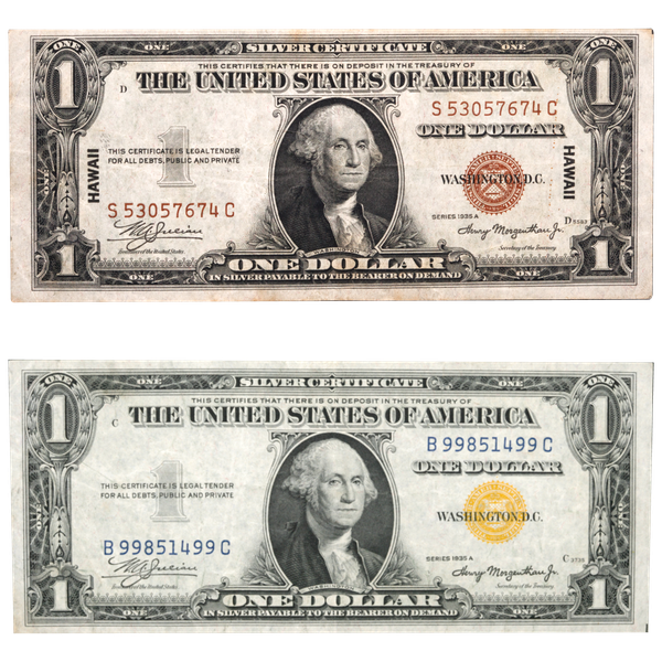 1935A WWII Emergency $1 Silver Certificate Set | Littleton Coin