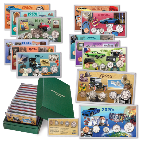 1900-2020 U.S. Coin Decade Sets
