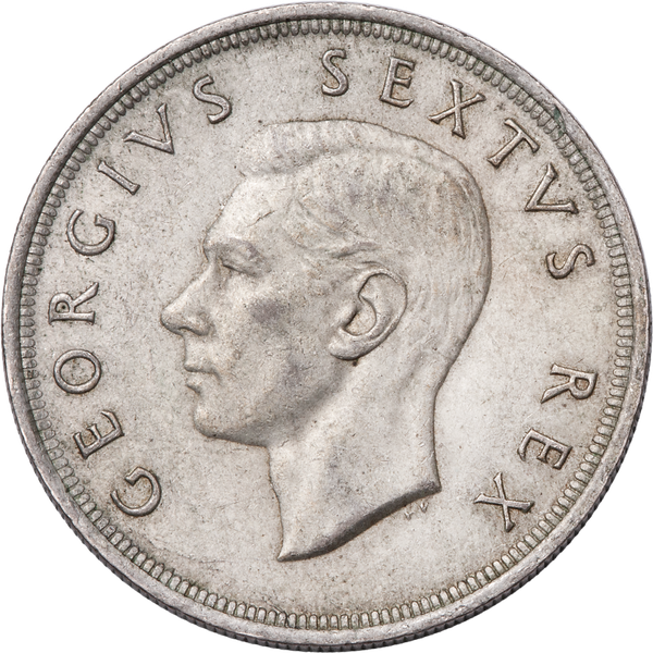 1951 South Africa Silver 5 Shillings