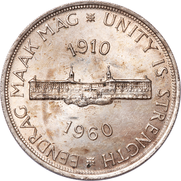 1960 South Africa Silver 5 Shillings