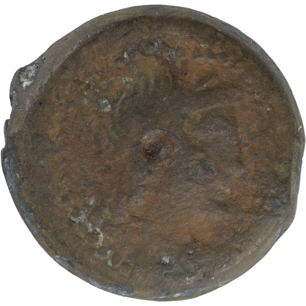 222-204 B.C. Ptolemy IV Small Bronze Iris