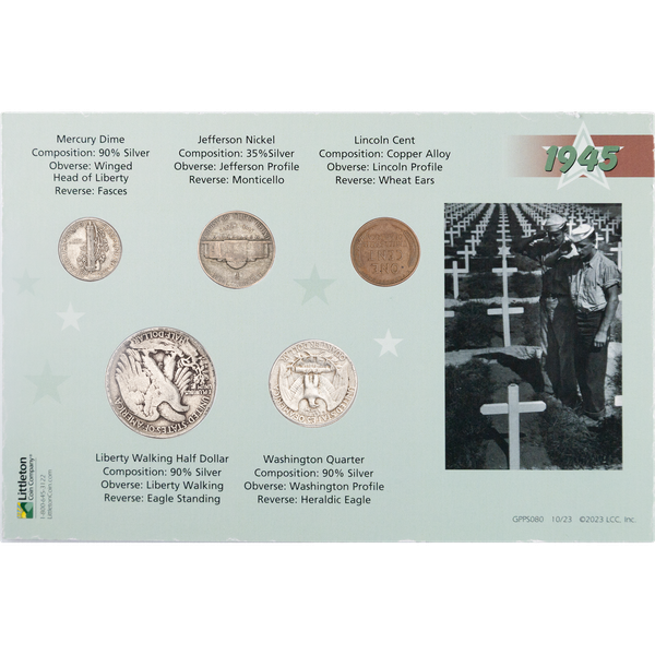 1945 WWII Silver Year Set (5 coins) | Littleton Coin Company