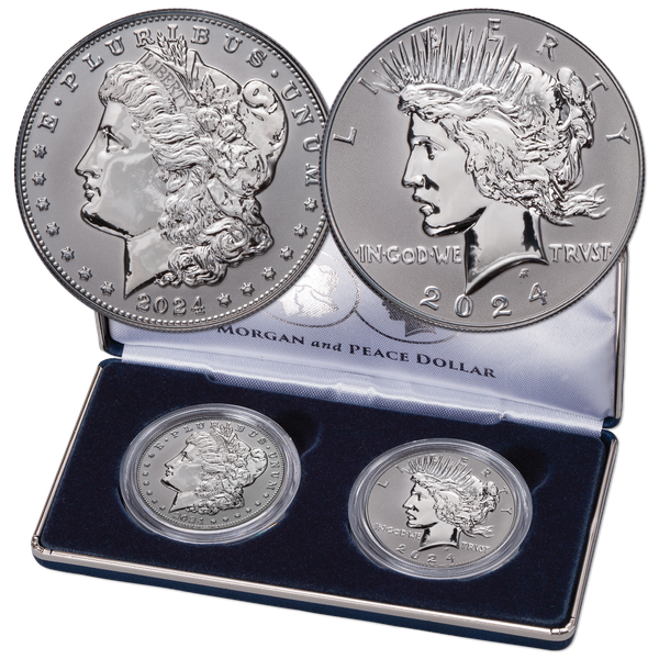 2024-S Morgan and Peace Silver Dollar Reverse Proof Set