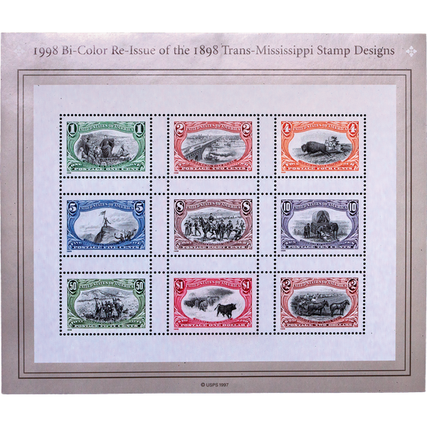 1998 Trans-Mississippi Stamp Sheet