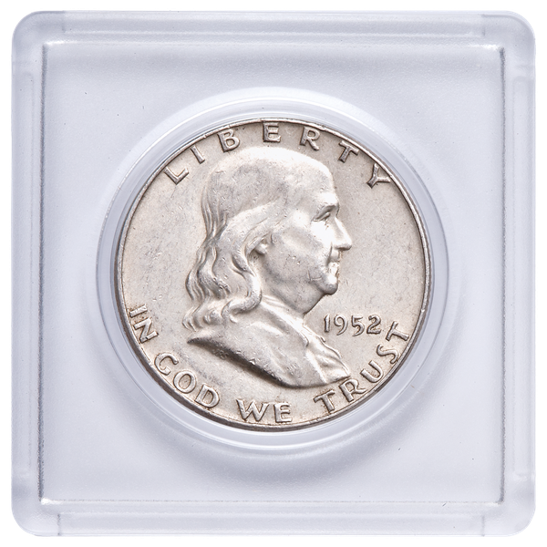 Molded Plastic Coin Holder Fifty Cent