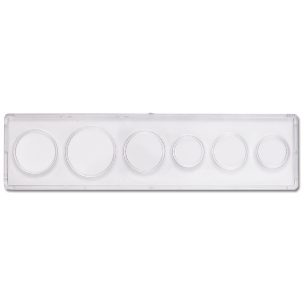 Molded Plastic 6 Coin Holder