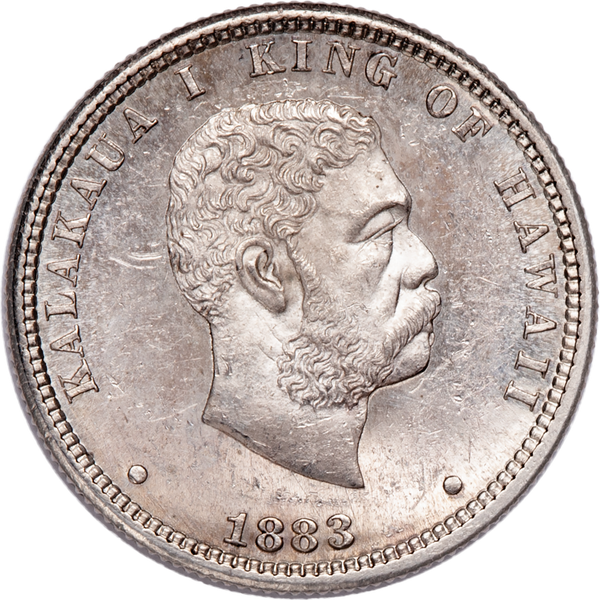 1883 Hawaiian Silver Quarter