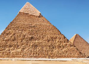 [photo: Second and third Pyramids of Giza]
