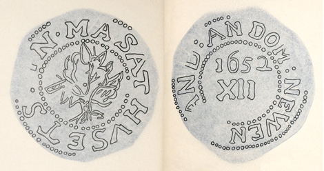 Noe Plate VIII from Sydney P. Noe's The New England And Willow Tree Coinages of Massachusetts