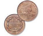 The Flying Eagle cent was minted for just two years.