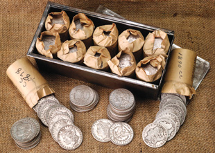 Morgan silver dollars from Reno Casino Hoard