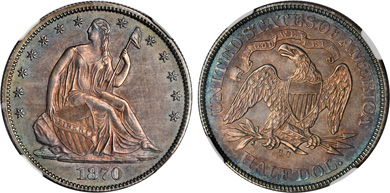 [photo: The only Uncirculated example known from the die pair 1A]