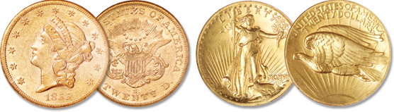 Liberty Head Double Eagle, Saint-Gaudens Double Eagle