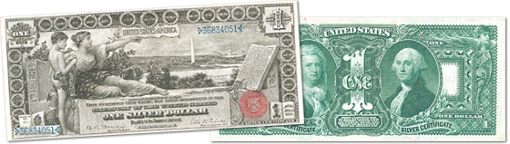 ﻿﻿$1 Educational Series Silver Certificate - Series 1896