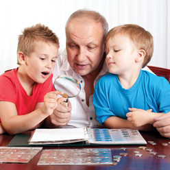 Coin collecting is a hobby enjoyed by the whole family