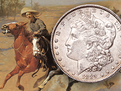 Morgan silver dollars were first minted in 1878, during the heyday of the Wild West.