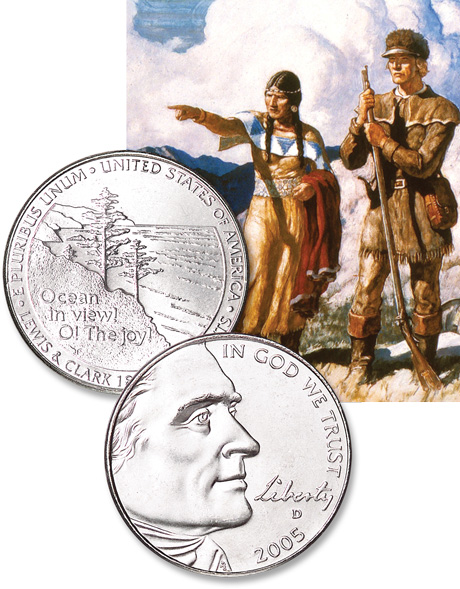 Jefferson nickels of the Westward Journey series