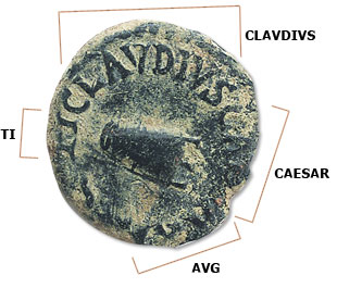 [photo: Bronze Quadrans of Claudius]